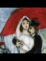 painting of a man hugging a woman