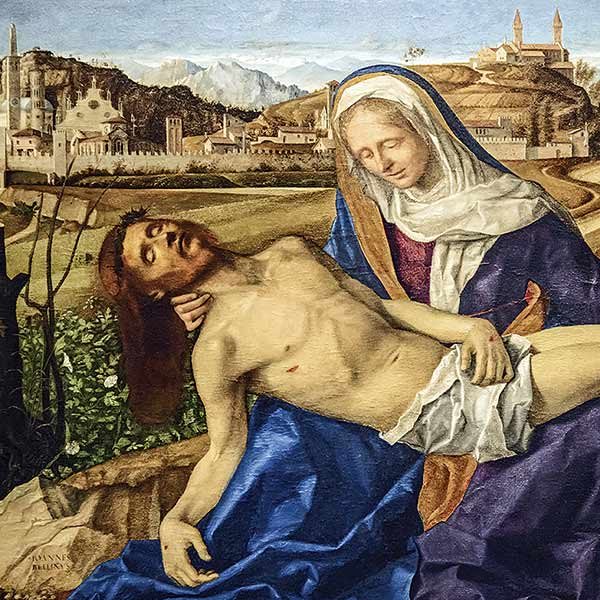 Detail from Giovanni Bellini, Pietà Martinengo