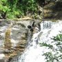 a waterfall