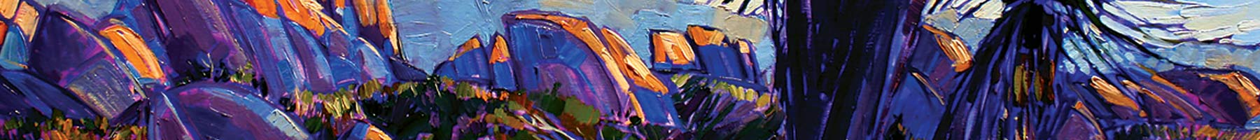 Detail from Erin Hanson, Cactus Rainbow