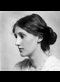 portrait in black and white of Virginia Woolf