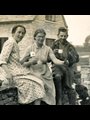 Tea break at the Cotswold Bruderhof, England, 1940.