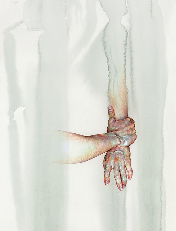 painting of hands