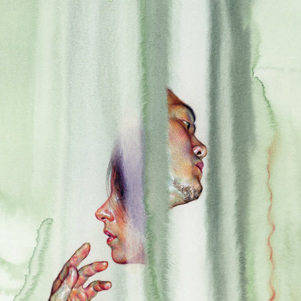 painting of two faces