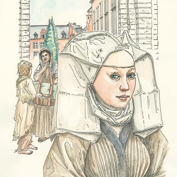 Jason Landsel, The Beguines, after Rogier van der Weyden’s Portrait of a Young Woman (c. 1435)