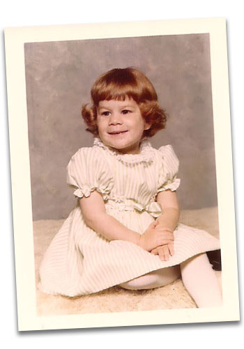Tricia at age three