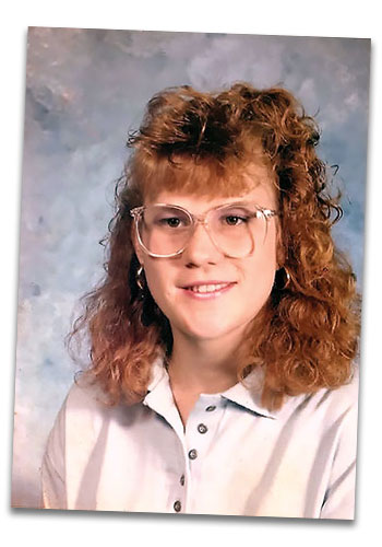 Tricia in high school