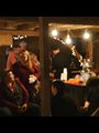 Friends and neighbors visit the Barn Studio during an exhibition