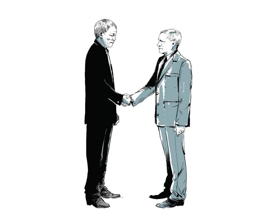 Let us shake hands on this, General. Peace must be our goal. Peaceful coexistence between your people and mine. 