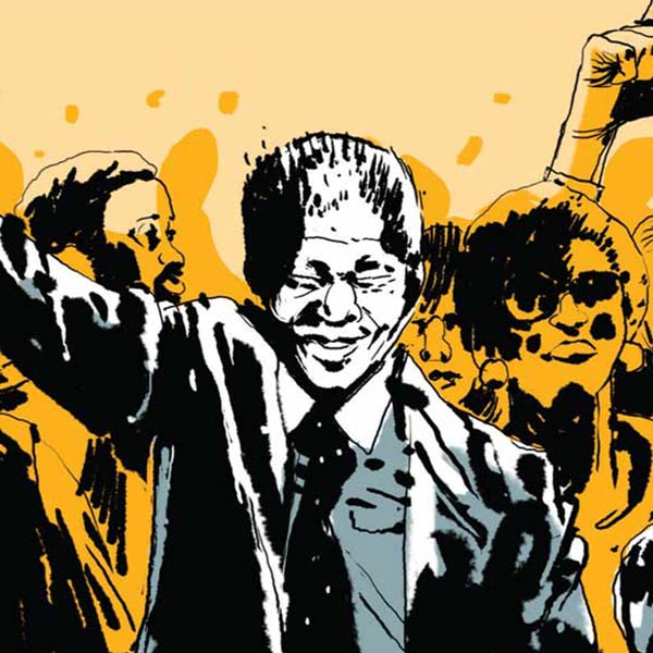 illustration of Nelson Mandela