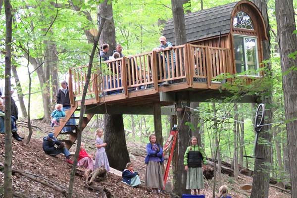 back view of the Homely House, built summer 2018