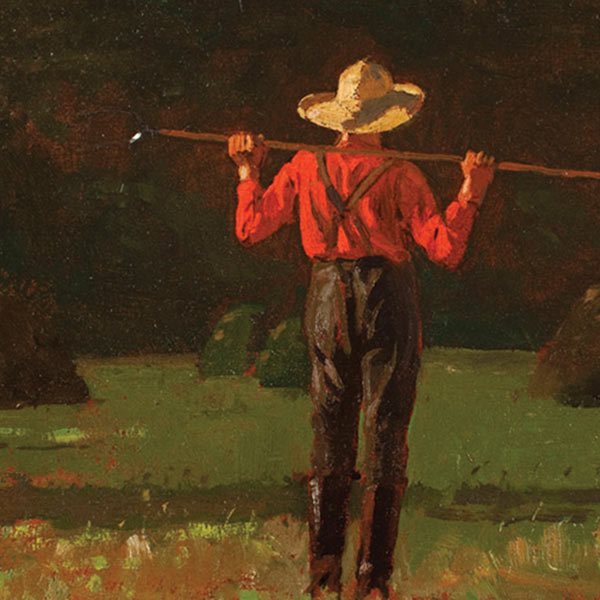 Detail from Winslow Homer, Farmer with a Pitchfork