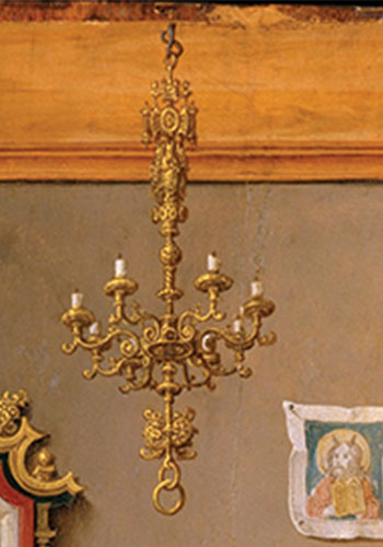 Joos van Cleve, The Annunciation (detail)