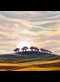 illustration of trees on a hill