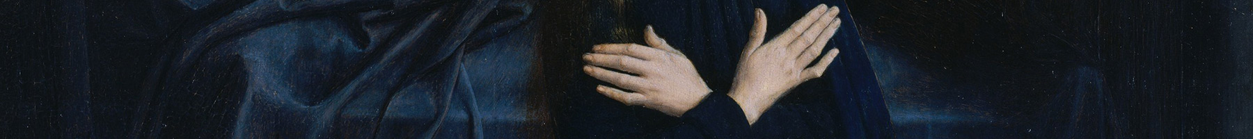 painting of Mary kneeling