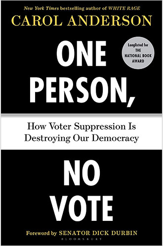 front cover of One Person, No Vote by Carol Anderson