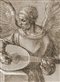 illustration of an angel with a lute