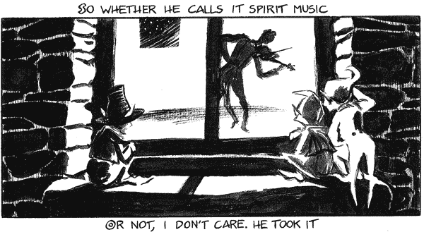 So whether he calls it spirit music or not, I don't care. He took it