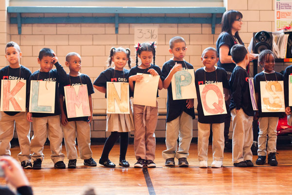 a class of young children in school