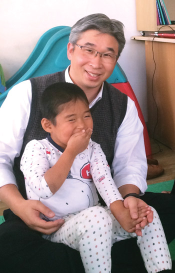 Therapy for a child with cerebral palsy