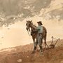 Detail from Winslow Homer, Man with Plow Horse, 1879