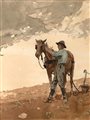 Detail from Winslow Homer, Man with Plow Horse, 1879