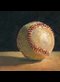 an oil painting of a baseball