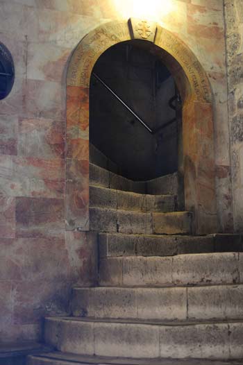 Stairway in the Church of the Holy Sepulchre