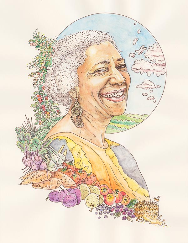 illustration of Edna Lewis