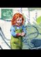 Bianca Berends, Postcard  Redhead Girl in Green