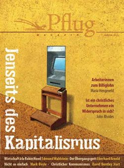 Die Titelseite des Pflug Magazin Nr. 3: Jenseits des Kapitalismus