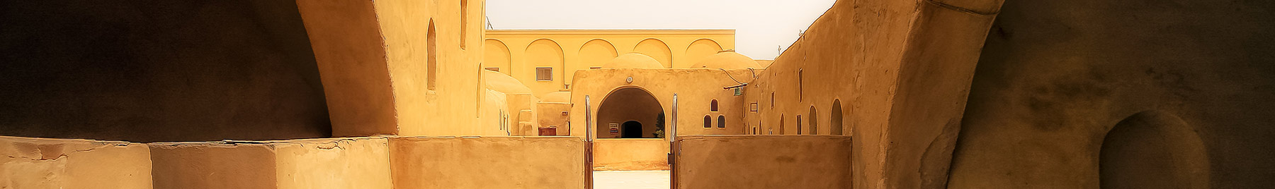 monastery entrance in Egypt