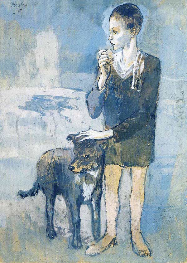 Boy with a Dog by Pablo Picasso, 1905