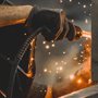 a man welding