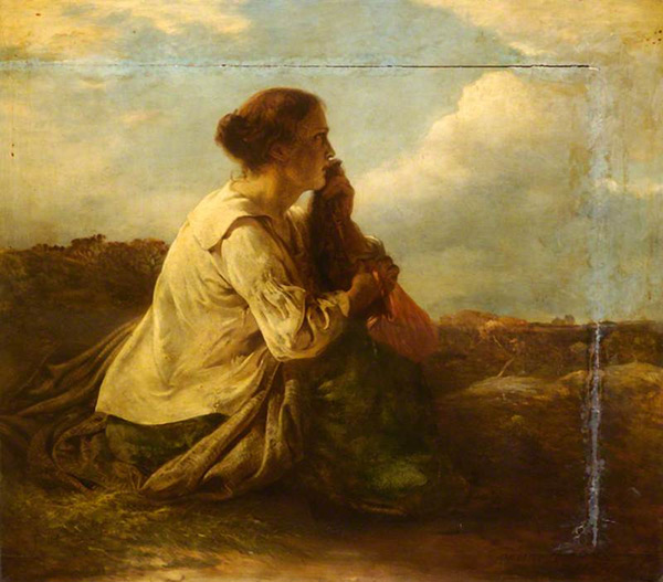 a portrait of a woman gazing into the distance