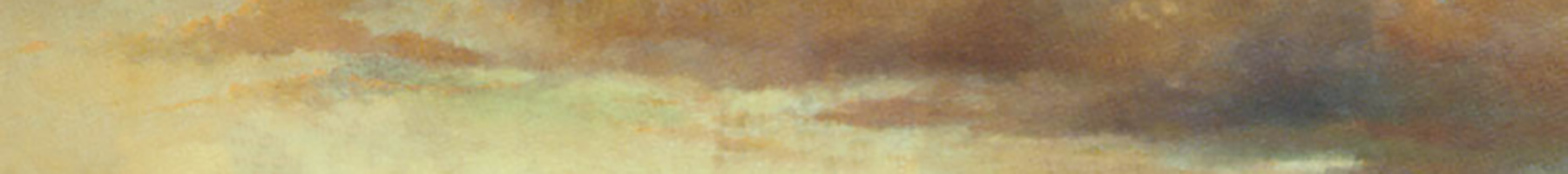 clouds at sunset oil painting detail