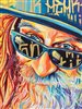 Stevie: painting of an old bearded man with sunglasses