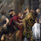 painting of Saint Ambrose barring Theodosius from Milan Cathedral