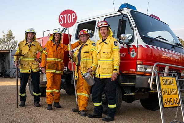 Australian Bruderhof members serve on the New South Wales Rural Fire Service.