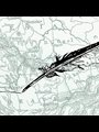 Old map of Moravia with quill pen