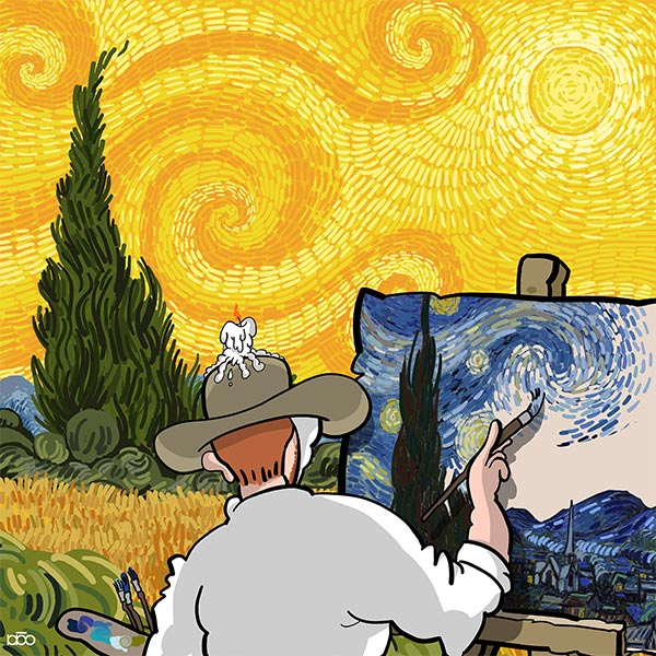 Van Gogh Comics by Alireza Karimi Moghaddam