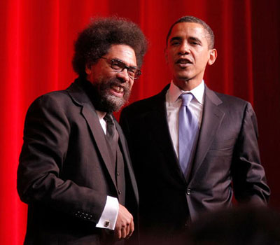 Cornel West and Barack Obama