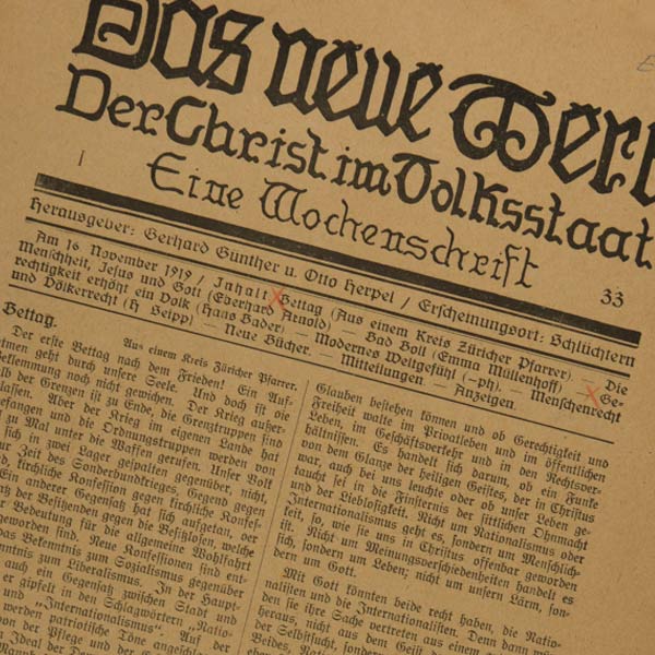 a page of German text from a early Plough publication
