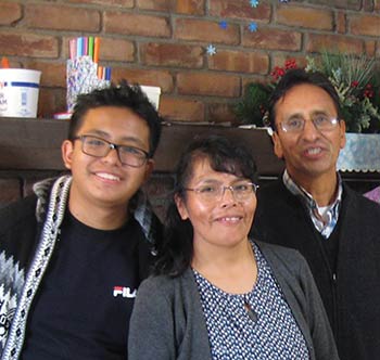 Braulio, his wife, Maria, and their son, Pablo