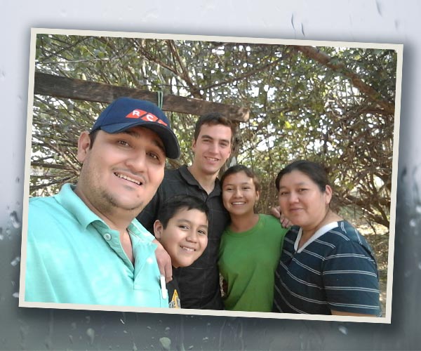 Rudi with friends in Paraguay