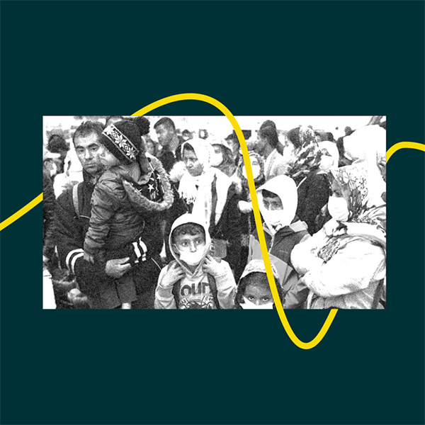 an image of refugees