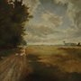 painting of a dirt road in Autumn