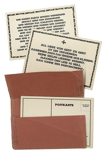 Postkartenset, entworfen von Otto Salomon, herausgegeben vom Neuwerk-Verlag.
