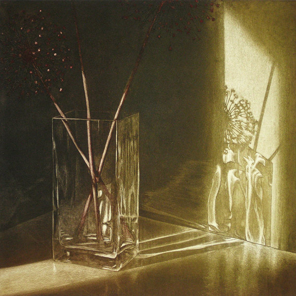 sunlight shining on a bouquet of flowers
