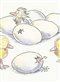 illustration of chicks hatching from eggs